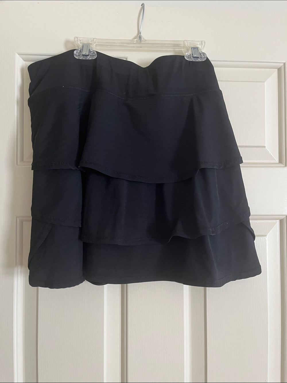 Ideology Black Layered Ruffle Skort